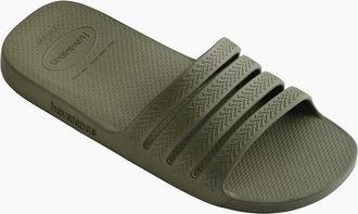 Havaianas Womens Womens Hav. Slide Stradi Green 35 36 Flip Flops - Size: 3/3.5/4