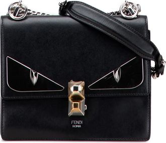 Fendi Borsa a tracolla Monster Kan I mini in pelle 2010-2025 - Nero