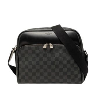 Louis Vuitton Pre-owned Cross Body Bags, female, Black, Size: ONE SIZE Pre-owned Dayton Reporter PM