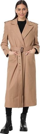 AllSaints Augusta Coat Womens Jacket Camel Brown : UK 6 (US Womens 2), Cashmere/Polyamide/Wool