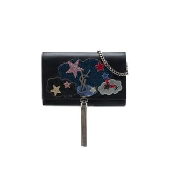 Saint Laurent Pre-owned Kate Wallet on Chain - Dames - Pre-owned - Zwart - Maat: ONE Size Zijde