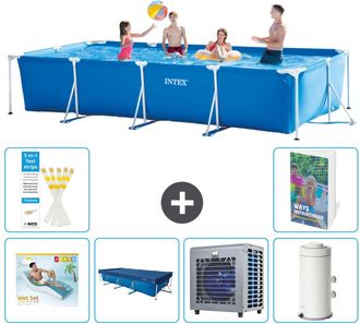 Intex Piscina Con Estructura Rectangular - 450x220x84 Cm - 7-piezas S33