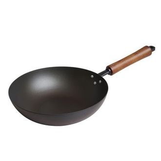 Joyce Chen Carbon Steel Preseasoned Stir Fry Pan in Black at Nordstrom, Size Medium