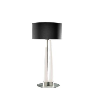 Netlighting Estalacta Table Lamp 3 Light GU10 Indoor Silver Opal White Black Shade