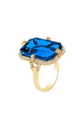 Goshwara Gossip Emerald Cut Ring in Deep Blue at Nordstrom, Size 7