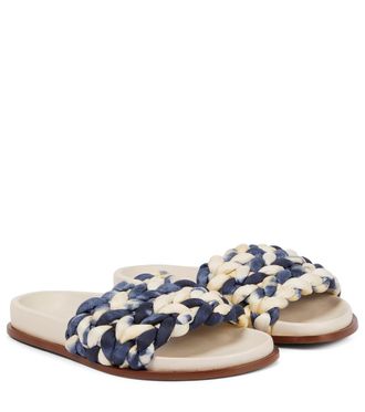 Chloé Kacey tie-dye woven slides