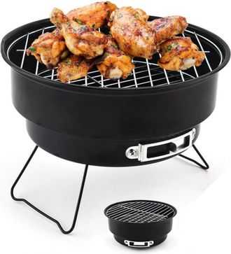 OEM Minibarbacoa Plegable Port&aacute;til De 26x26 Cm Con Bolsa Para Camping, Jard&iacute;n, Patio Y Viajes