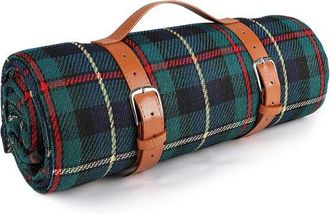 OEM Coperta Da Picnic Xl Idrorepellente E Antimacchia, Verde Scuro, 150 X 200 Cm