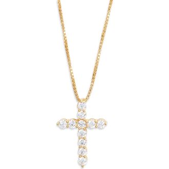 The M Jewelers NY The Bella Pav&eacute; Cross Pendant in Gold at Nordstrom