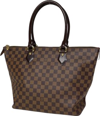 Louis Vuitton Brown Damier Canvas Handbag Tote Bag (Pre-Owned)