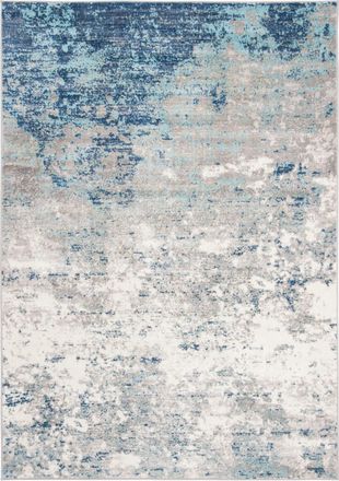 Safavieh Alfombra contempor&aacute;neo de polipropileno gris/azul, 122 x 183 cm