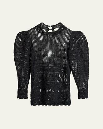 Isabel Marant Dahara Open-Knit Top