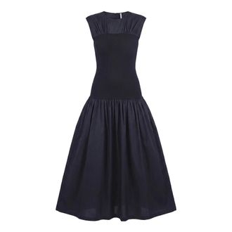 Liviana Conti Midi Dresses, female, Black, Size: XS Abito lungo Agnes