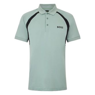 HUGO BOSS Hugo, Polo Shirts, male, Blue, Size: 2XL Active Quick-dry Slim-fit Polo