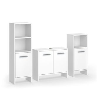 Vicco Conjunto De Muebles De Ba&ntilde;o Karli, Blanco, 3 Piezas, Vicco