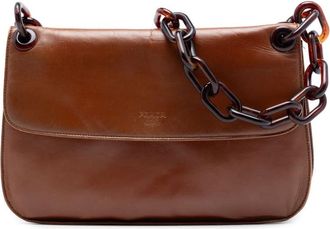 Prada Pre-owned Prada Goatskin Madras Swing Chain Shoulder Bag Ladies 1M9L2MCBZ6JJIIKU