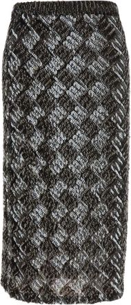 P.A.R.O.S.H. Gonna con paillettes - Marrone