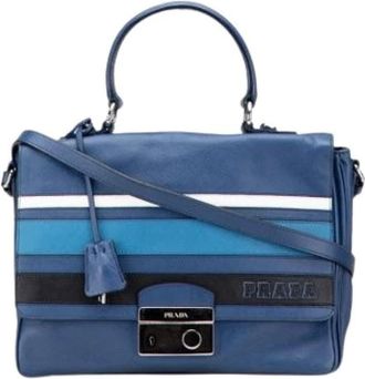 Prada Pre-owned Handbags, female, Blue, Size: ONE SIZE Pre-owned Vintage Handbag