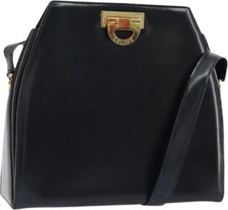 Celine Pre-owned Cross Body Bags, female, Black, Size: ONE SIZE Pre-owned Vintage Shoulder Bag