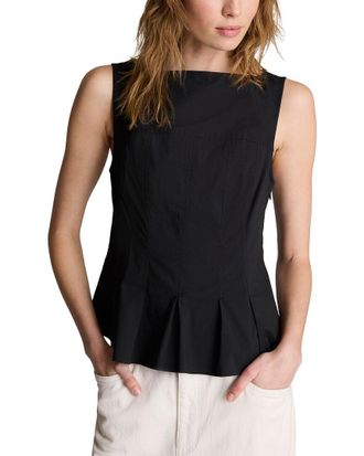 Kenneth Cole Paneled Bodice Peplum Top