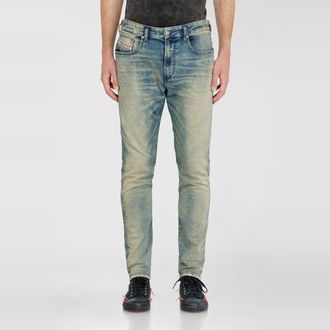 Diesel Slim Regular Waist 2062 D-Strukt Joggjeans, Medium blue, Zip fly