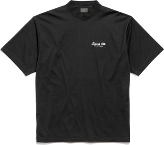 Balenciaga (WMNS) Balenciaga Beverly Hills T-shirt Medium Fit Black 764235TQVS69034