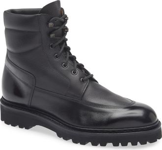 John Lobb Peak Longwing Lugged Ankle Boot in Black/Black at Nordstrom, Size 10Us