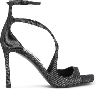 Jimmy Choo London Striking Black Metallic Sandals