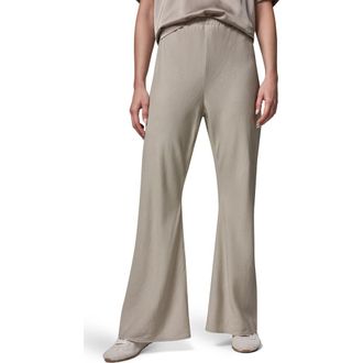 DKNY Linen Blend Ankle Wide Leg Pants in Sandstone at Nordstrom, Size X-Small