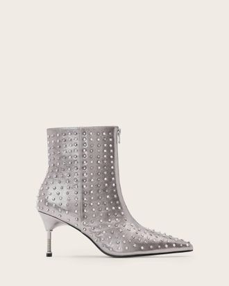 AllSaints Leather Natasha Studded Leather Boots, Size: UK 4/ US 7/ EU 37