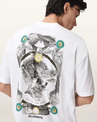 AllSaints Mysteries Oversized Graphic T-Shirt
