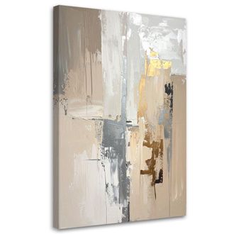 Feeby Impresi&oacute;n De Imagen, Abstracci&oacute;n Moderna Beige, 80x120