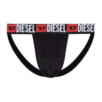 Diesel Bottoms, male, Black, Size: 2XL Jockstraps with Jocky-D-Core logo