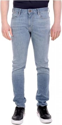 Emporio Armani J06 Slim Fit Jeans - Heren - Slim Fit Jeans - Blauw - W36 - Katoen - Jeans