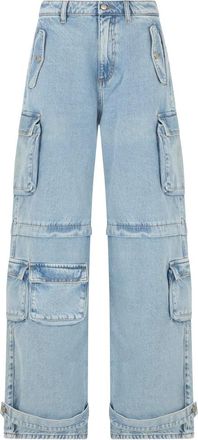 Icon Denim Los Angeles Rosalia Cargo Jeans - Dames - Loose Fit Jeans - Blauw - W26 - Katoen - Jeans