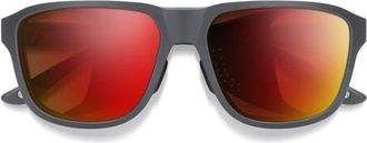 Smith Embark 58mm ChromaPop Polarized Square Sunglasses in Slate /Glacier Copper Red at Nordstrom