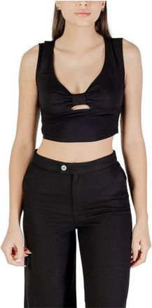 Only Mujer, Camisetas, Negro, Talla: S