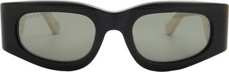Gucci Grey Rectangular Ladies Sunglasses GG1664S 001 51
