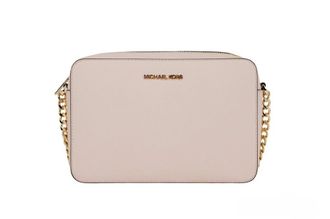Michael Kors Michael Kors Adult Saffiano Leather East West Crossbody Handbag With 2 Slit Womens Pockets