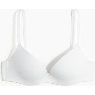 H&M Microfibre Super Push-up Bra in White at Nordstrom, Size 36B