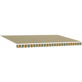 vidaXL Tela De Recambio Para Toldo Verde Y Amarillo 500 X 350 Cm Lona Vidaxl
