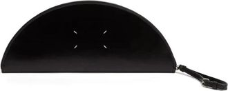 Maison Margiela Halfmoon Clutch - Dames - Clutches - Zwart - ONE Size - Leer - Tassen