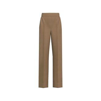 Marella Straight Trousers, female, Beige, Size: XL Straight Trousers