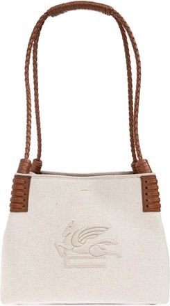 Etro Libra Kleine Tas - Dames - Schoudertassen - Beige - ONE Size - Leer - Tassen