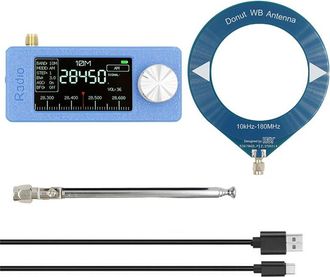 OEM Radio De Bolsillo Si4732, Pantalla Ips De 1,9 Pulgadas, Radio De Bolsillo Lsb De 0,5-108 Mhz, Usb, Am/fm, Receptor De Radio Multibanda, Azul