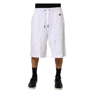 Dolce & Gabbana Long Shorts, male, White, Size: M Bermuda Shorts