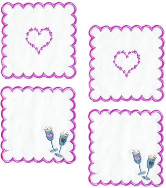 Tiramisu Set Of 4 Cheers To Love Cocktail Napkins