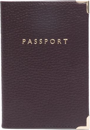 Aspinal of London Custodia passaporto in pelle - Viola