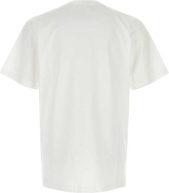 Moschino Mens White Cotton T-Shirt Fantasiabianco Exterior Exterior: T-shirts And Polos