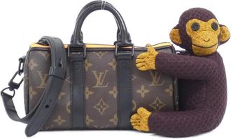 Louis Vuitton Black Marron Monogram Monogram Boston Bag (Pre-Owned)
